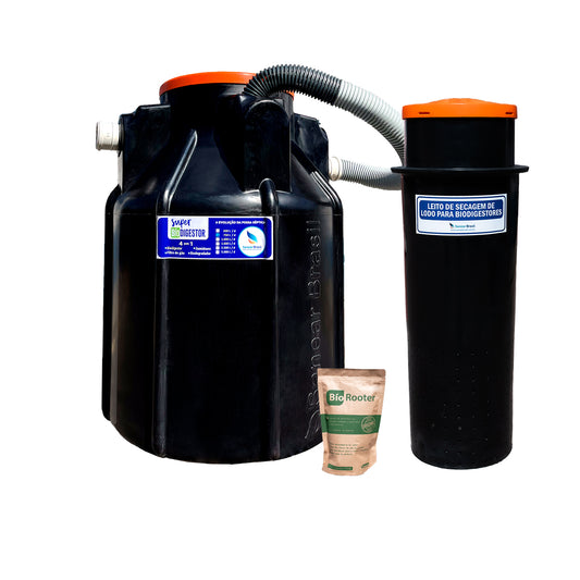 KIT Super Biodigestor 750L/dia + Leito de secagem