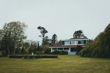 Residência com gramado: contexto de planejamento do sumidouro
