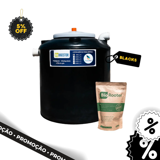 Biodigestor 600L - Sanear Brasil - Loja oficial | Produtos para tratamento de Água e esgoto