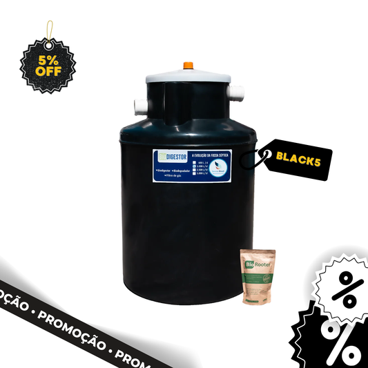 Biodigestor 1.000L - Sanear Brasil - Sanear Brasil - Loja oficial | Produtos para tratamento de Água e esgoto