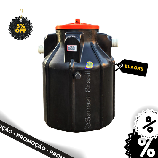 Biodigestor 750L - Sanear Brasil - Sanear Brasil - Loja oficial | Produtos para tratamento de Água e esgoto