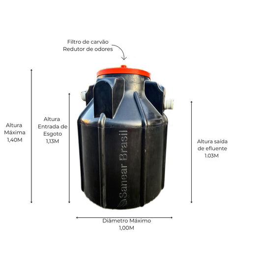 Biodigestor 750L - Sanear Brasil