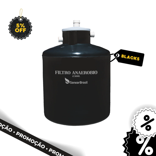 Filtro Anaeróbio 2.500 Litros - Sanear Brasil - Sanear Brasil - Loja oficial | Produtos para tratamento de Água e esgoto