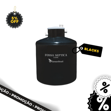 Fossa Séptica 2.500 Litros - Sanear Brasil - Sanear Brasil - Loja oficial | Produtos para tratamento de Água e esgoto
