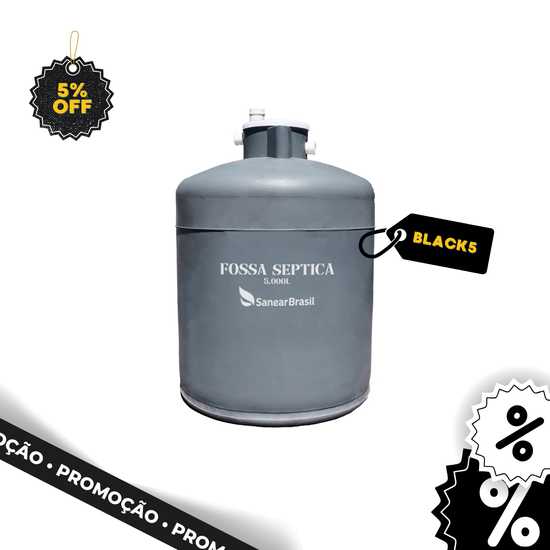 Fossa Septica 5.000 Litros - Sanear Brasil - Sanear Brasil - Loja oficial | Produtos para tratamento de Água e esgoto