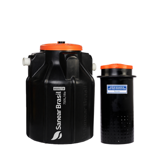 Biodigestor 750L/dia + Leito de secagem