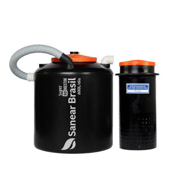Super Biodigestor 600L/dia + Leito de secagem