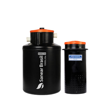 Biodigestor 1000L/dia + Leito de secagem