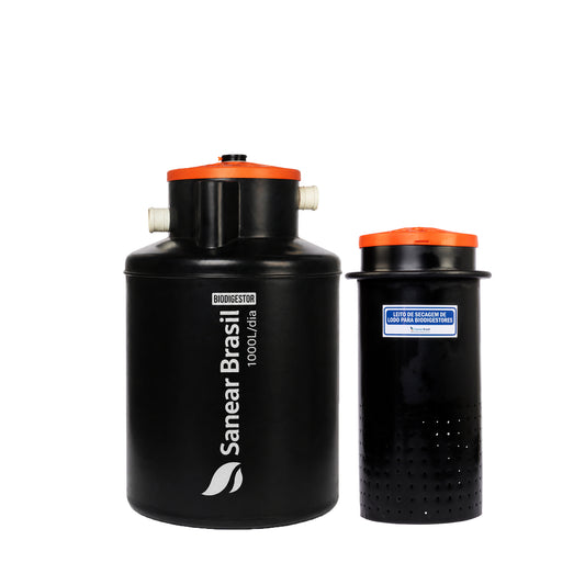 Biodigestor 1000L/dia + Leito de secagem