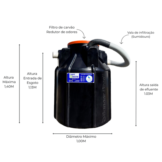 Medias Super Biodigestor 750L