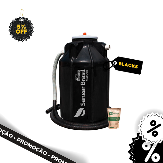 Super Biodigestor (4 em 1) 1.600L - Sanear Brasil - Sanear Brasil - Loja oficial | Produtos para tratamento de Água e esgoto