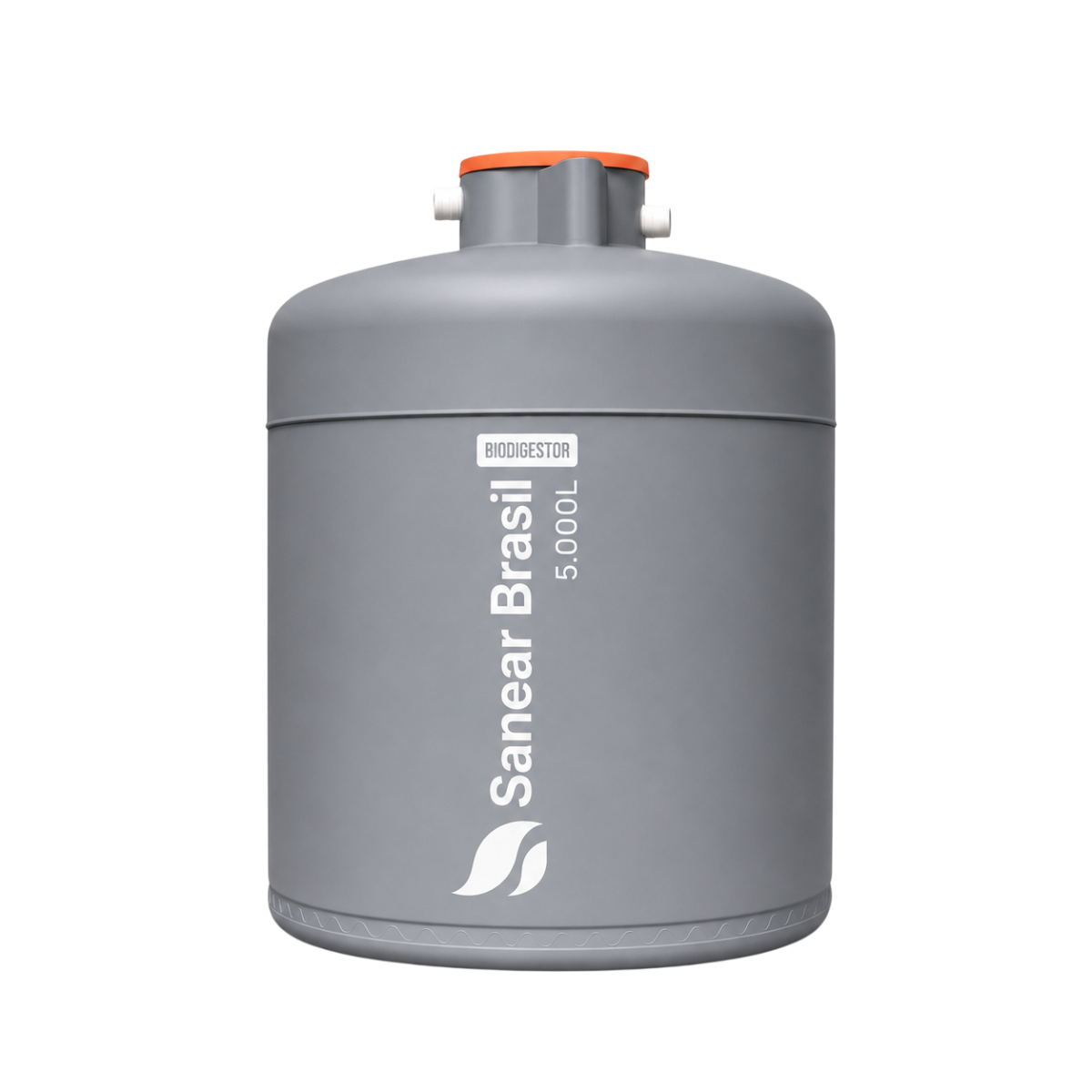 Biodigestor tradicional 5000L Sanear Brasil para tratamento de esgoto.
