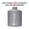 Detalhe da conexão do biodigestor tradicional 5000L Sanear Brasil.
