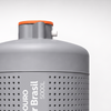 Detalhe da tampa laranja e da conexão superior do Sumidouro 5000L Sanear Brasil