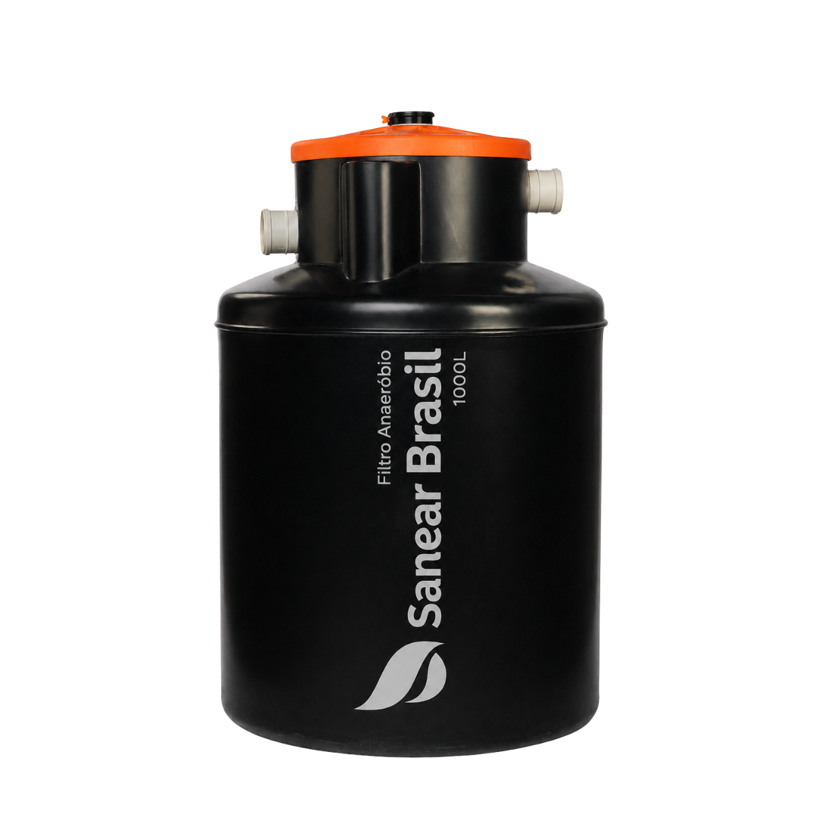 Filtro anaeróbio 1000L Sanear Brasil para tratamento complementar de efluentes.