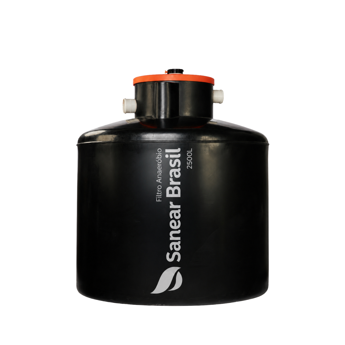 Filtro anaeróbio 2500L Sanear Brasil para tratamento complementar de esgoto e efluentes.