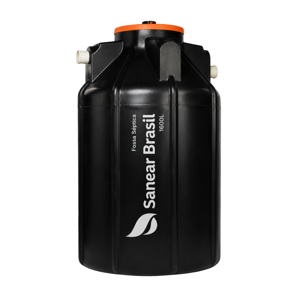 Fossa séptica 1600L Sanear Brasil para sistema de tratamento de esgoto.