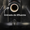Detalhe em close da entrada de efluente do Super Biodigestor de 750 litros